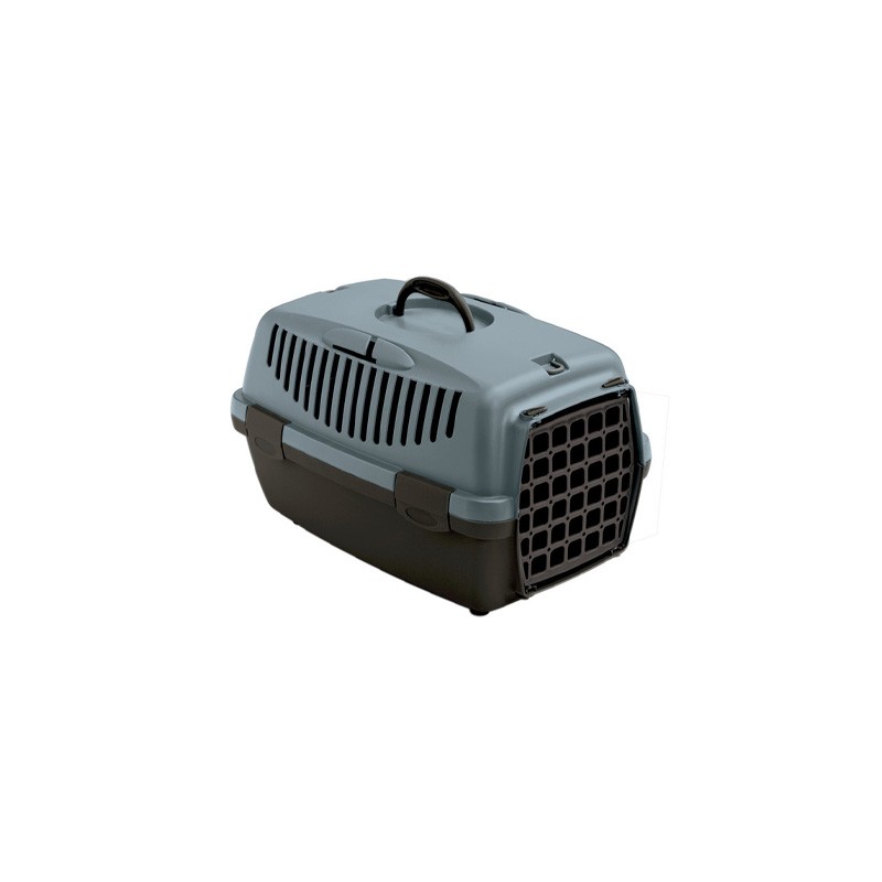 GULLIVER 2 CAGE DE TRANSPORT PORTE PLASTIQUE GRIS