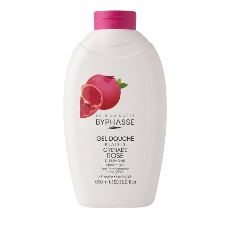 BYPHASSE GEL DE DOUCHE GRENADE ROSE 600ML