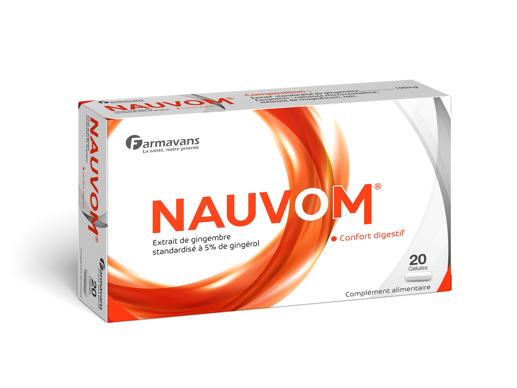 FARMAVANS NAUVOM CONFORT DIGESTIF 20 GELULES