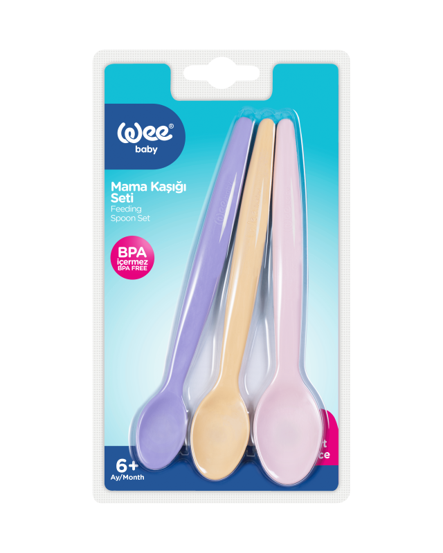 WEE BABY SET DE 3 CUILLÈRES EN PLASTIQUE