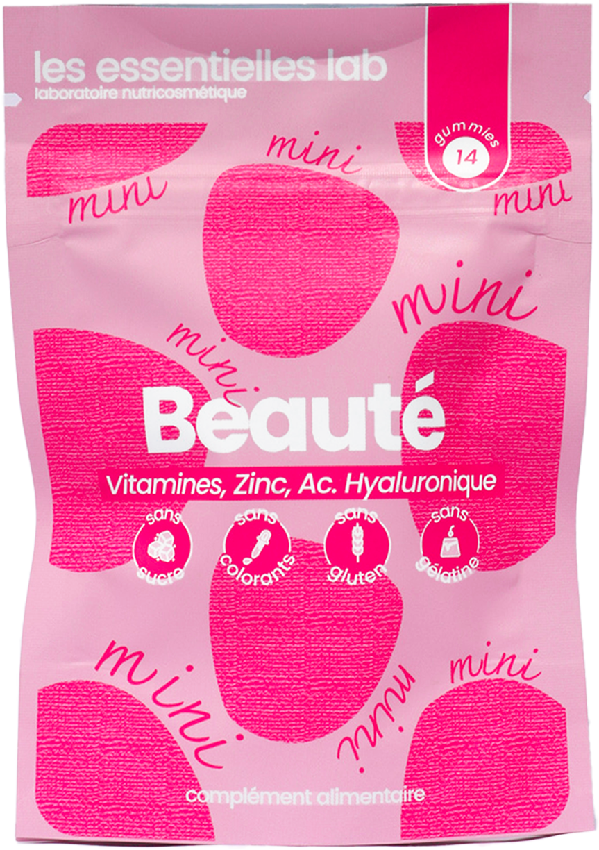 LES ESSENTIELLES LAB BEAUTE GUMMIES FRUITS ROUGES 14 GUMMIES