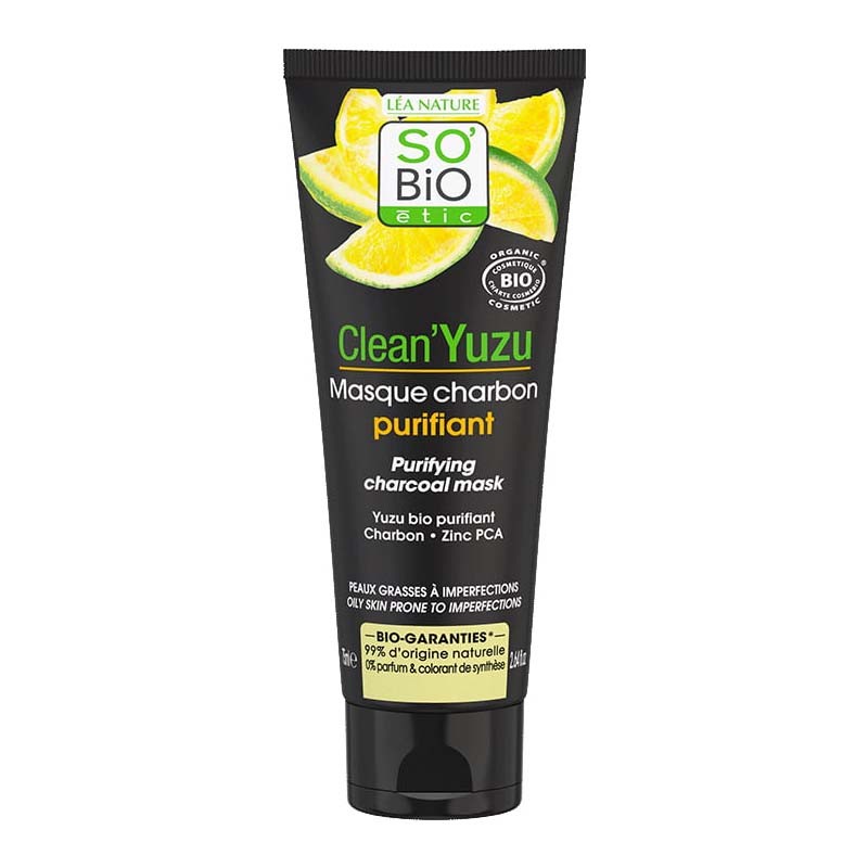 SO BIO CLEAN YUZU MASQUE CHARBON 75ML