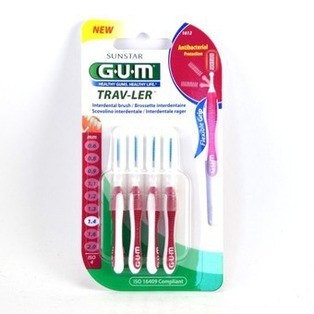 GUM BROSSETTES TRAVELER FINE CYLINDRIQUE B/4 (1612)