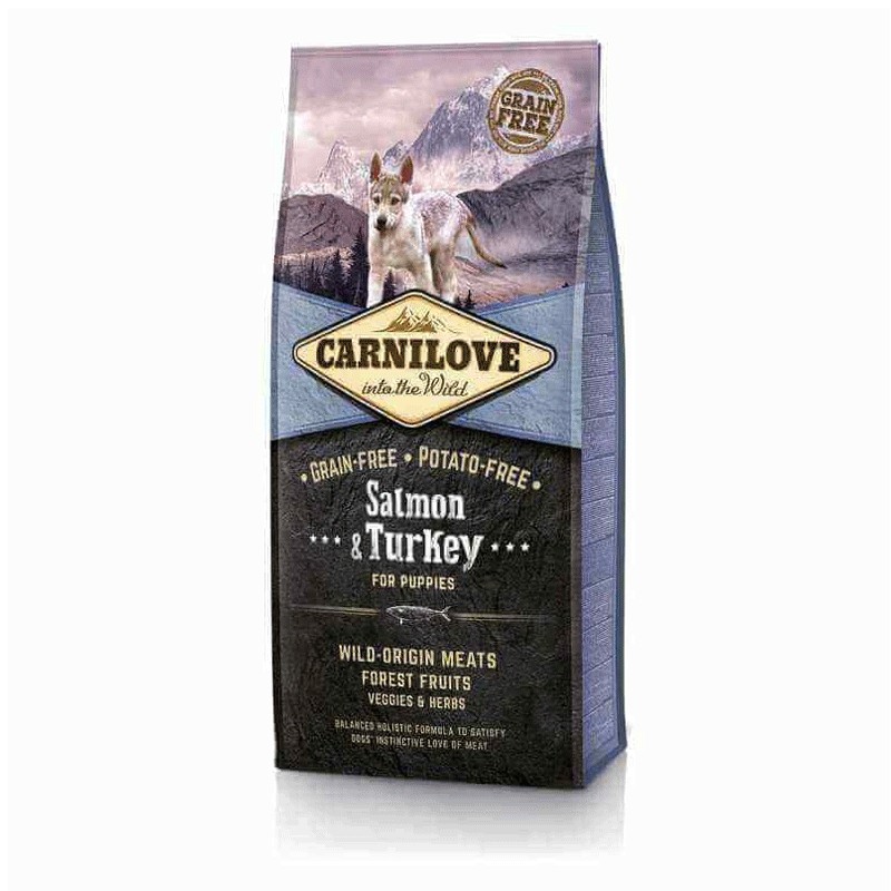 CARNILOVE CROQUETTE CHIOT SAUMON & DINDE 12KG